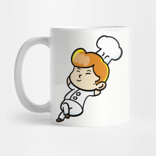 chef cartoon character  drawing design Mug